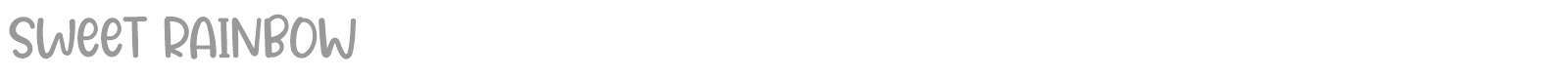 Sweet Rainbow font preview
